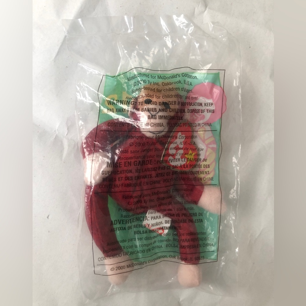 McDonalds TY Teenie Beanie Baby #12 Schweetheart the Orangutan 2000 NEW